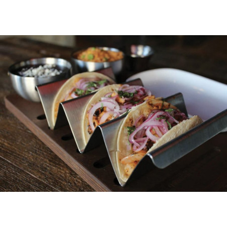 Table Craft Porta 1/2 Tacos Inox 9x5,5x4 Cm