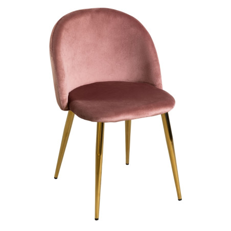 Sedia Velvet Velluto Bronzo Gambe Oro