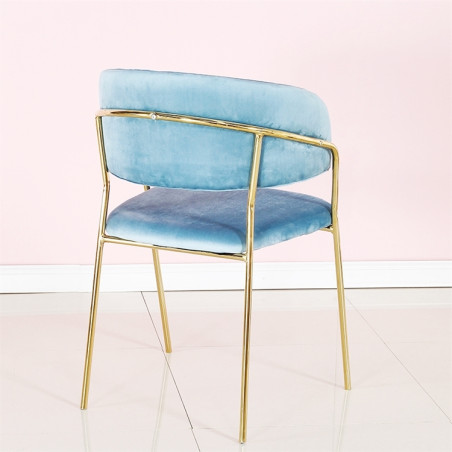 Sedia New Velvet Tiffany Gambe Oro