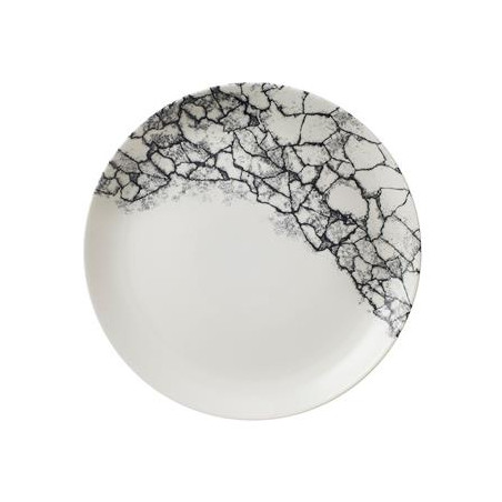 Churchill Piatto Piano Cm 16,5 Kintsugi Accents Quartz Black