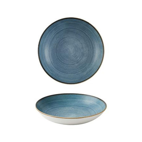 Churchill Piatto Fondo Cm 24,8 Stonecast Raw Teal