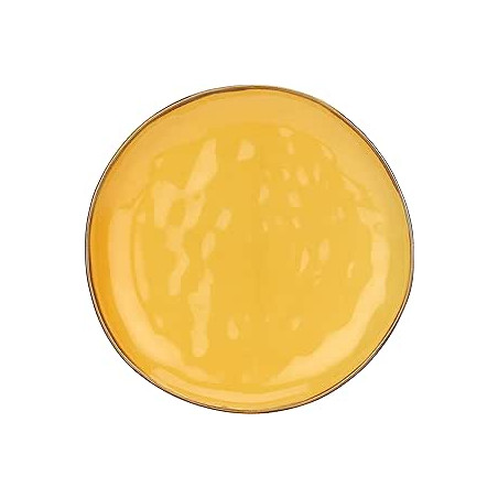 Rose & Tulipani Piatto Fondo Cm 21 Ocra Concerto