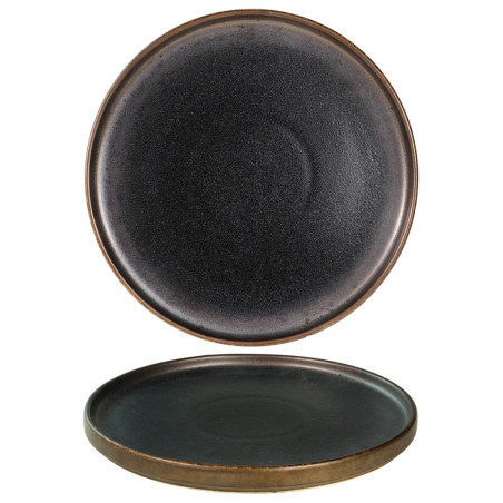 Piatto Piano Cm 30 Walled Tabaco