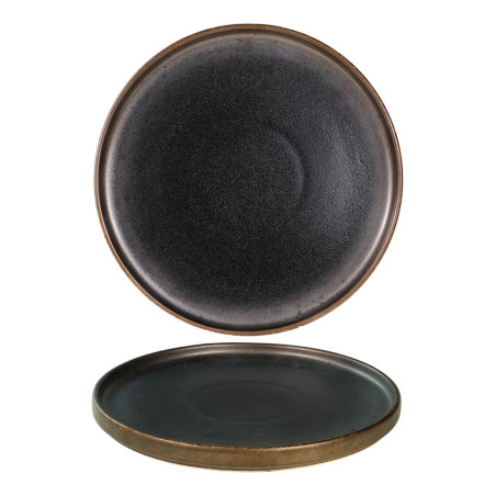Piatto Piano Cm 24,3 Walled Tabaco