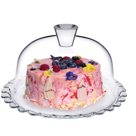 Pasabahce Piatto Torta Con Campana Cm 26 Petite Patisserie
