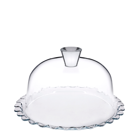 Pasabahce Piatto Torta Con Campana Cm 26 Petite Patisserie