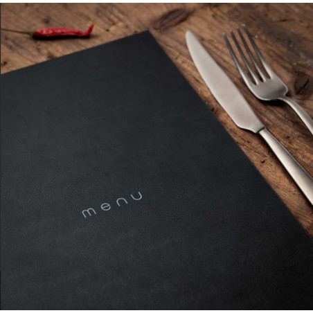 DAG Style Porta Menu Italy Nero Cornicette 4 Facciate