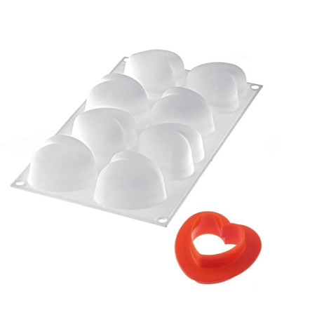 Silikomart Stampo In Silicone Amorini 100 - 6,3x6,5x3,9H Cm + Cutter