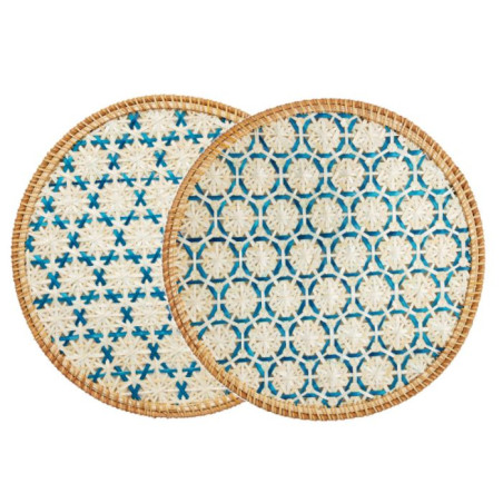 Le Coq Segnaposto Tersicore Bianco/blu Cm 36