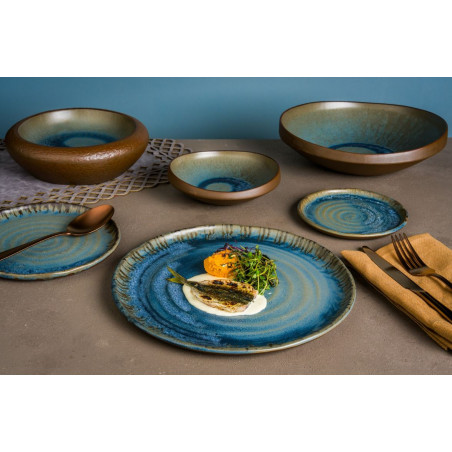 Bonna' Piatto Piano Cm 15 Lagoon Ocean