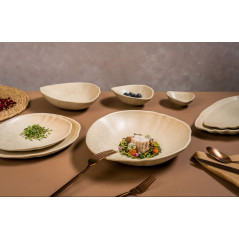 Bonna' Piatto Ovale Cm 30 Sahara Tone