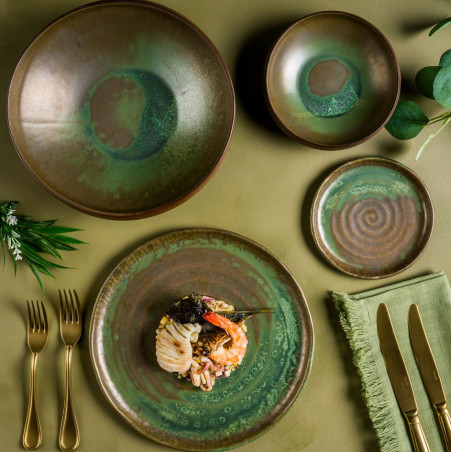 Bonna' Piatto Ovale Cm 31 Lagoon Olive