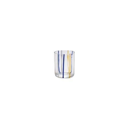 Stick Bicchiere Bianco-Arancio-Blu Cl 37,5