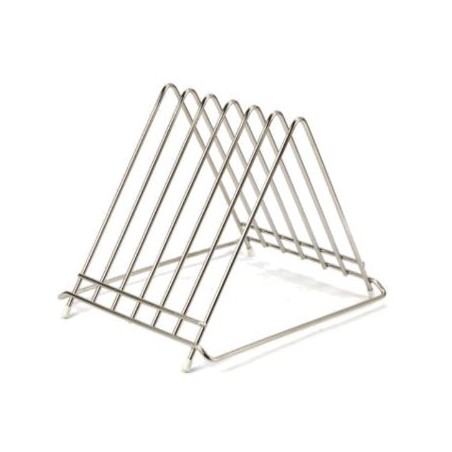 Porta Taglieri Cromato 6 Posti Cm 26x31x27h