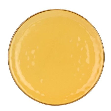 Piatto Pizza Concerto Cm 33 Ocra Rose & Tulipani