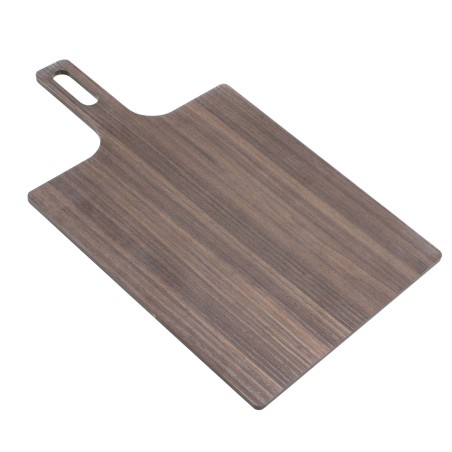 Tagliere Hpl Finitura Noce Cm 24x20 Con Manico Noce Bisetti