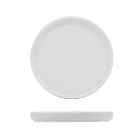Piattino Tondo Con Bordo Cm13 Justwhite