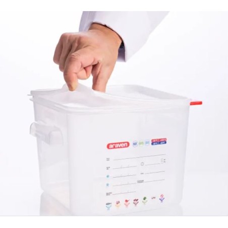 Contenitore Quadrato Con Coperchio Polipropilene Lt 18 Araven