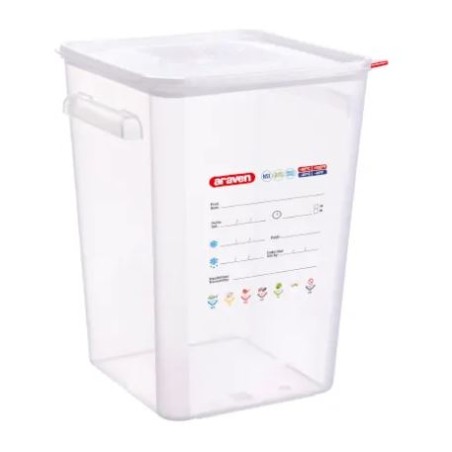 Contenitore Quadrato Con Coperchio Polipropilene Lt 22 Araven