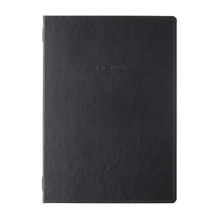 Porta Menu Gourmet A4 2 Buste Nero Dag Style