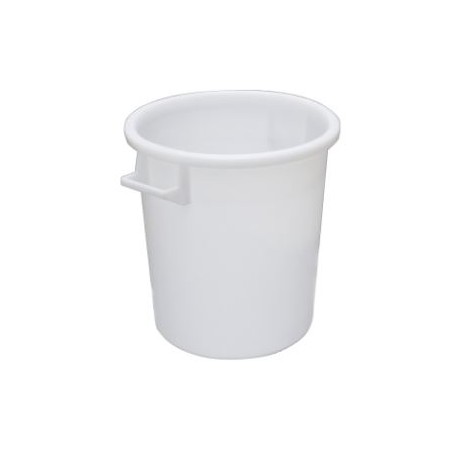Bidone Industriale Bianco Lt 50 Mobil Plastic