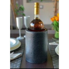 Glacette 1 Bottiglia MC Ristorazione | Secchiello Portabottiglia Nero