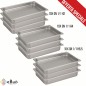 Kit 30 Bacinelle Teglie da forno professionali Gastronorm 1/1 in Acciaio Inox Paderno