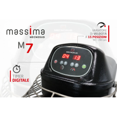 Impastatrice a Spirale Mecnosud Massima M7 Nera - 10 litri, professionale