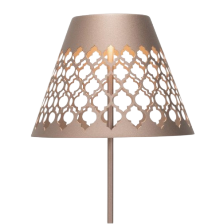 Cover damascato bronzo Zafferano - Paralume in metallo traforato per lampade da tavolo