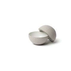 Piatto sferico Limits Dolmen White Cm 13 - Presentazioni gourmet by Comas