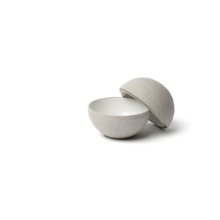 Piatto sferico Limits Dolmen White Cm 13 - Presentazioni gourmet by Comas
