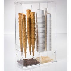 Porta coni e coppette All In One di Martellato – Soluzione combinata con porta palette e salviette
