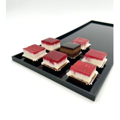 Vassoio pasticceria cm 50x20x1 nero - Esposizione e servizio