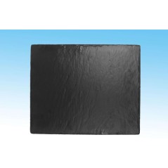 Vassoio Rettangolare in Melamina 32x26 C/piedini in Gomma Nero
