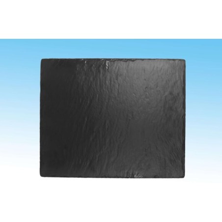 Vassoio Rettangolare in Melamina 32x26 C/piedini in Gomma Nero
