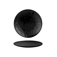 Piatti Tondi Nero Organic in Melamina